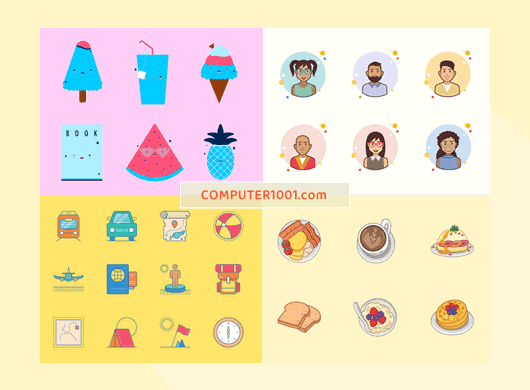 8 Website Icon, Karakter, dan Stiker Gratis