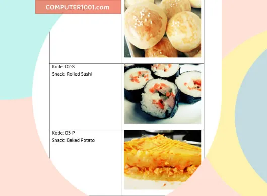Mail Merge Gambar dengan Word Excel - Computer 1001