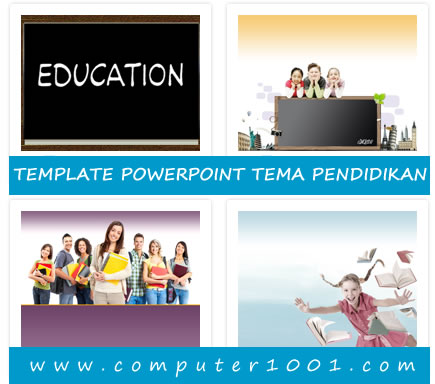 24 Template Powerpoint Tema Pendidikan Computer 1001