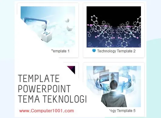 Template PowerPoint Tema Teknologi Template PowerPoint Tema Teknologi