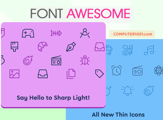 Cara Gunakan Font Awesome di Microsoft Word, Excel, PowerPoint dan Photoshop