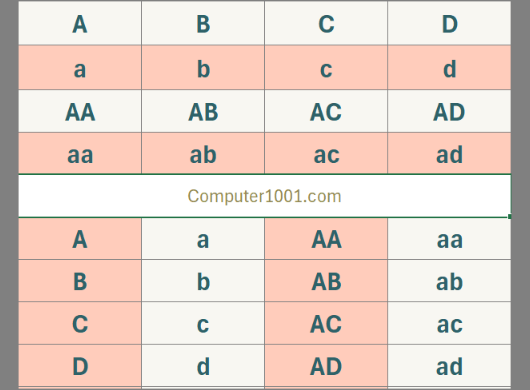Cara Membuat No Urut A –Z, AA - ZZ di Kolom dan Baris Excel Rumus Excel Membuat No Urut A-Z, AA-ZZ