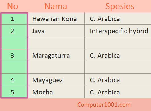 Cara Membuat Nomor Antrian Dengan Excel Seputar Nomor