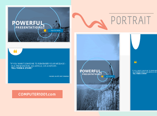 Cara Membuat Slide PowerPoint Berbentuk Portrait Cara Membuat Slide PowerPoint Berbentuk Portrait
