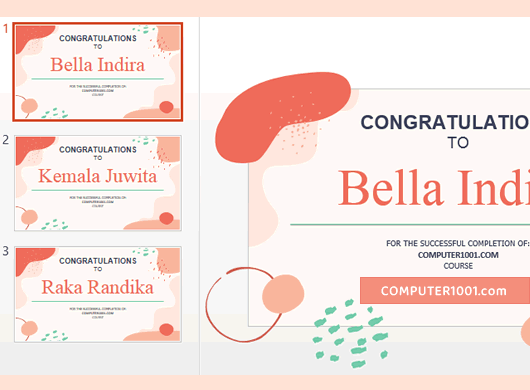 Cara Membuat Mail Merge Nama di PowerPoint
