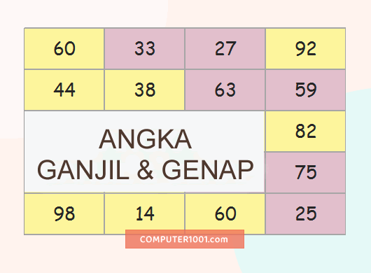 membuat dan menandai angka ganjil genap di excel