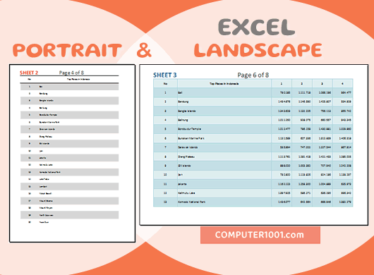 Cara Membuat Landscape dan Portrait dalam Satu File Excel Cara Membuat Landscape dan Portrait dalam Satu File Excel