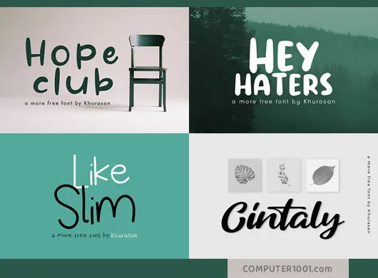 Gratis 60 Font Tulisan Tangan Keren untuk Poster dan Logo