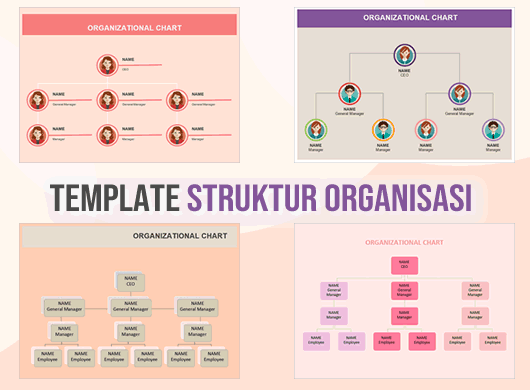 10 Template Struktur Organisasi Word Gratis