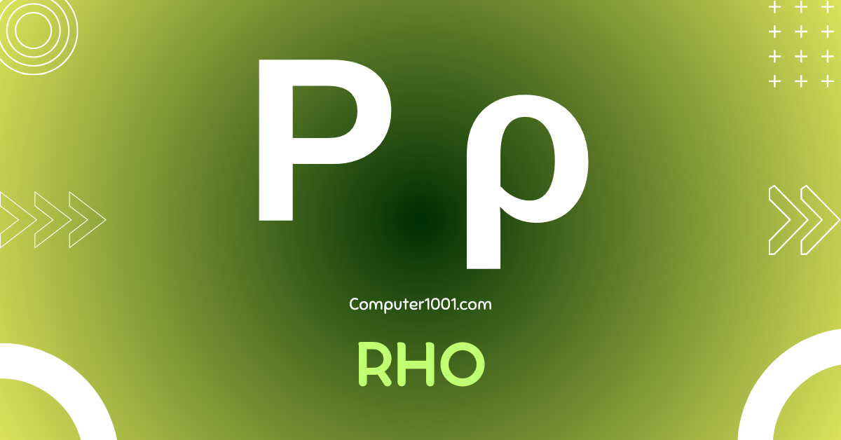 Cara Membuat Simbol Rho di Word Excel PowePoint Google Spreadsheet