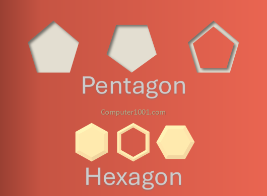 5 Cara Membuat Simbol Segitiga Cara Menggambar Pentagon Hexagon di Word Excel PowerPoint