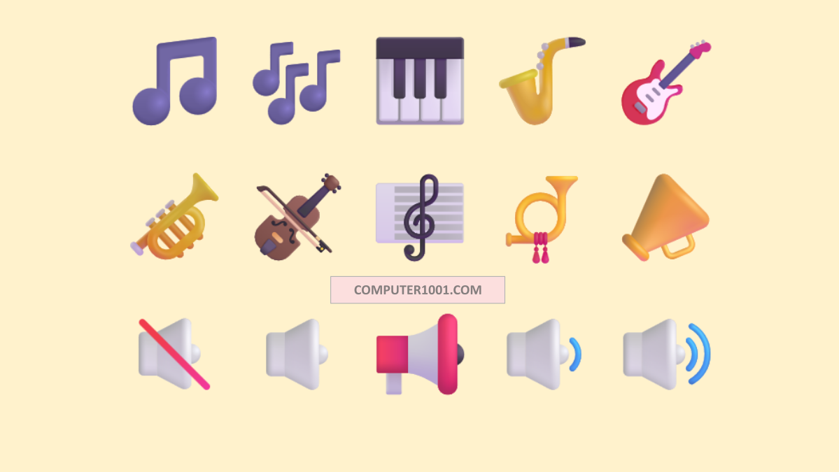 Cara Membuat Simbol Alat Musik Suara di Word PowerPoint Excel