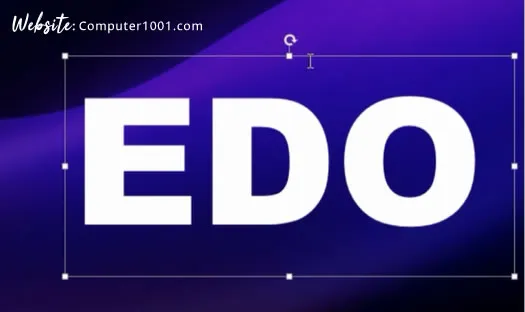 Buat Teks Font Arial 200 pt warna Putih