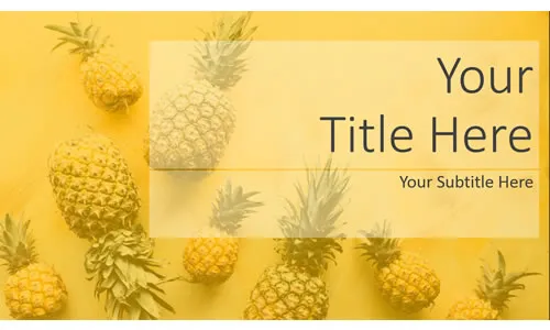 Pineapple Powerpoint Background Template Pineapple Powerpoint Background Template