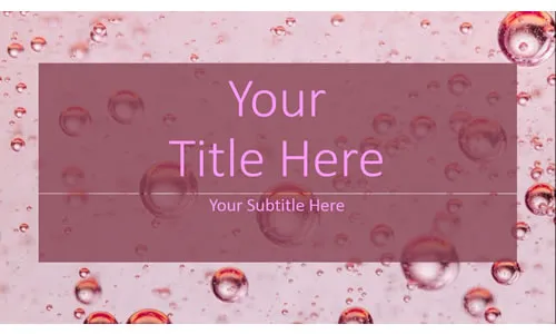 Template Template PPT Gold Pink Bubbles Template Template PPT Gold Pink Bubbles