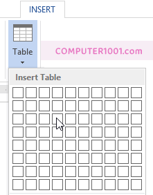 Cara Membuat Tabel Word dengan Menu Table Cara Membuat Tabel Word dengan Menu Table