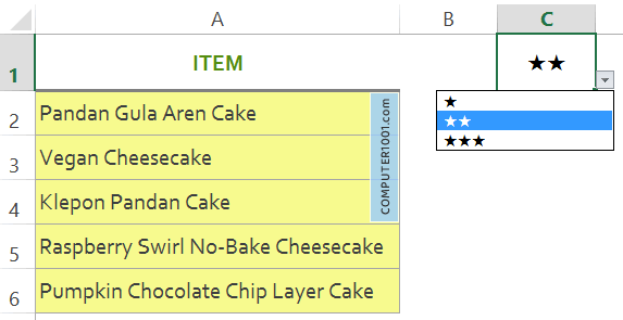 Mewarnai Baris Berdasarkan Drop Down List Simbol Mewarnai Baris Berdasarkan Drop Down List Simbol