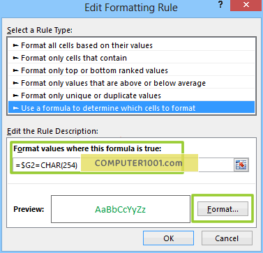Conditional Formatting Tanda Centang Hijau Conditional Formatting Tanda Centang Hijau