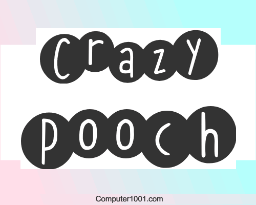 Font Bulat 2Peas Crazy Pooch