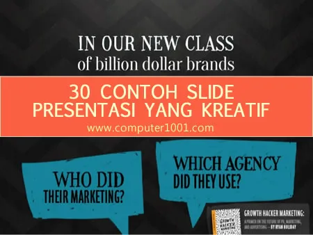 30 Contoh Slide Presentasi Yang Kreatif Computer 1001