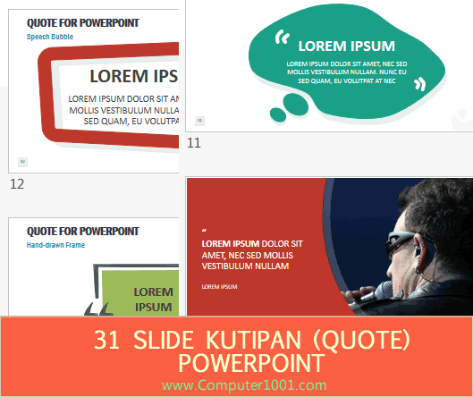 Download 31 Slide PowerPoint untuk Kutipan (Quote)