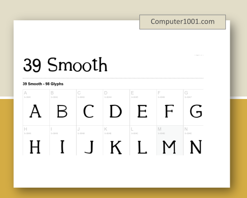 39 Smooth Font Mesin Ketik Dafont