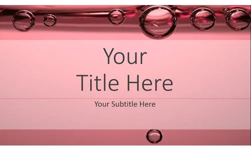 Pink Bubbles Template PowerPoint Grati Pink Bubbles Template PowerPoint Gratis