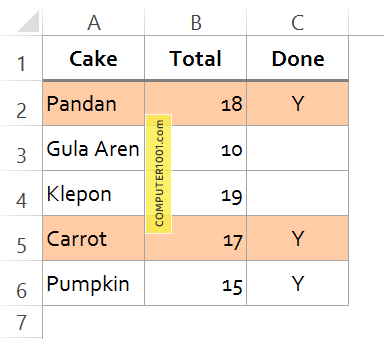 Mewarnai Baris Berdasarkan 2 Kriteria atau Lebih Mewarnai Baris Berdasarkan 2 Kriteria atau Lebih