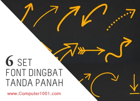 Download 6 Font Dingbat Aneka Bentuk Tanda Panah Download 6 Font Dingbat Aneka Bentuk Tanda Panah