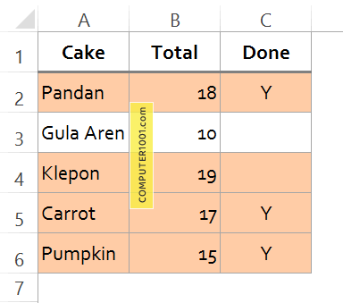 Mewarnai Baris Berdasarkan Salah Satu Kriteria Mewarnai Baris Berdasarkan Salah Satu Kriteria