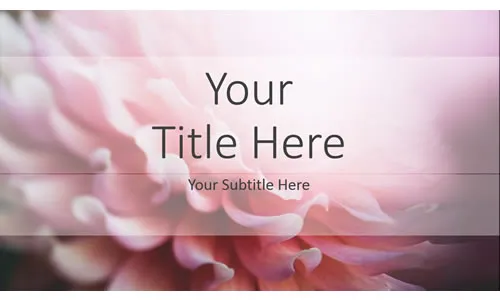 Pink Flower Template PPT Bunga Pink Flower Template PPT Bunga
