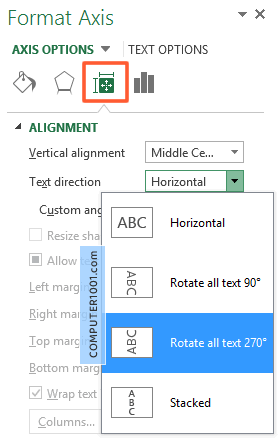 Text direction Text direction