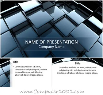 Abstract 3D Cubes PowerPoint Template Abstract 3D Cubes PowerPoint Template
