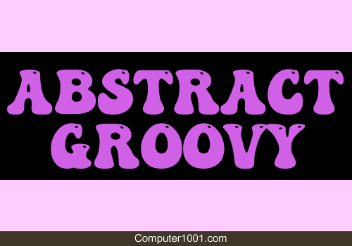 Font Abstract Groovy