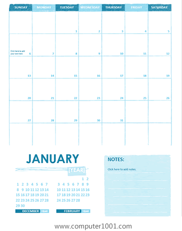 Academic Calendar (One Month, Any Year, Sunday Start) Academic Calendar (One Month, Any Year, Sunday Start)