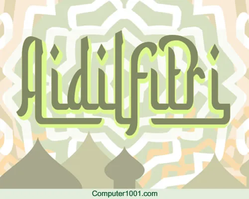Aidilfitri Font Aidilfitri Font