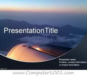 Airplane PowerPoint Template