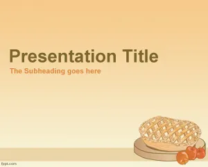 Template PPT Apple Pie