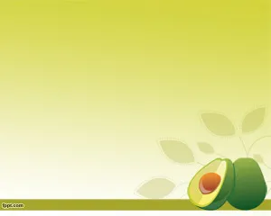Template PPT Buah Alpukat - Avocado PowerPoint Templaten
