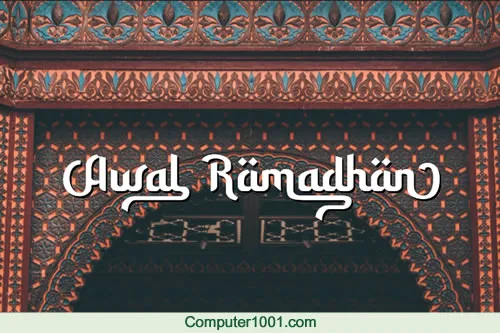 Awal Ramadhan Font Awal Ramadhan Font