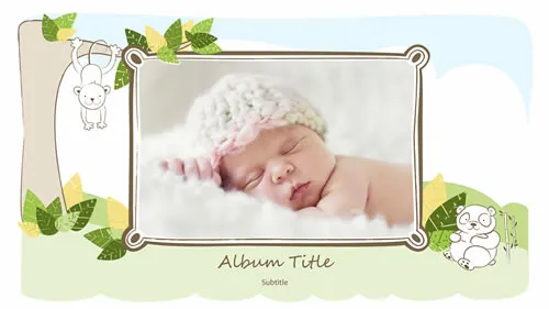 Baby Photo Album (Animal Sketches, Widescreen) Baby Photo Album (Animal Sketches, Widescreen)