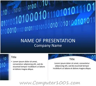 Binary Code PowerPoint Template Binary Code PowerPoint Template