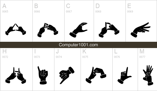 Bk Bisindo Font Bk Bisindo Font