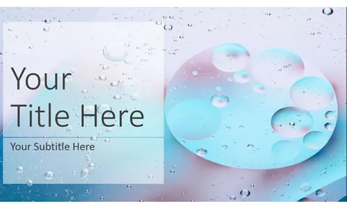 Background PowerPoint Blue Bubbles Background PPT Blue Bubbles