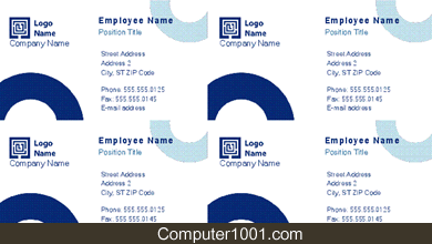 Blue Business Cards Blue Business Cards