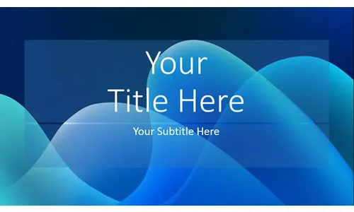 Background PowerPoint Blue Wavy Abstract Background PPT Blue Wavy Abstract