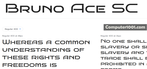 Bruno Ace SC Download Font Keren Bruno Ace SC