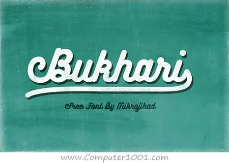 Bukhari Script Download font keren Bukhari Script