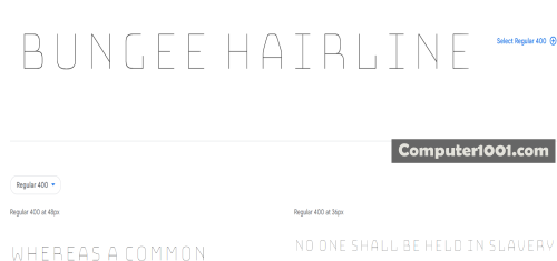 Bungee Hairline Font Huruf Besar Bungee Hairline