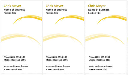 Business Cards (Waves Design) Business Cards (Waves Design)